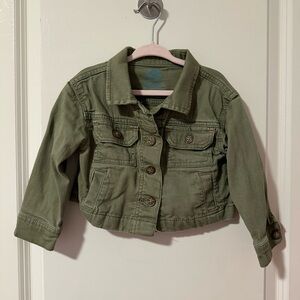 Thereabouts 2T Olive Jean Jacket